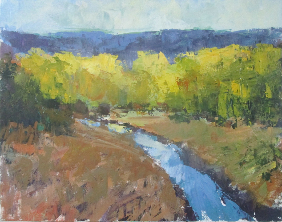 River and Mountains by Janet Dyer |  Artwork Main Image 