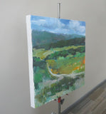 Original art for sale at UGallery.com | Road Through Backcountry by Janet Dyer | $750 | acrylic painting | 18' h x 18' w | thumbnail 2