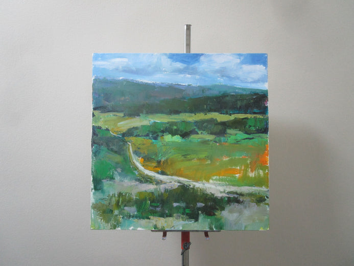 Road Through Backcountry by Janet Dyer |  Context View of Artwork 