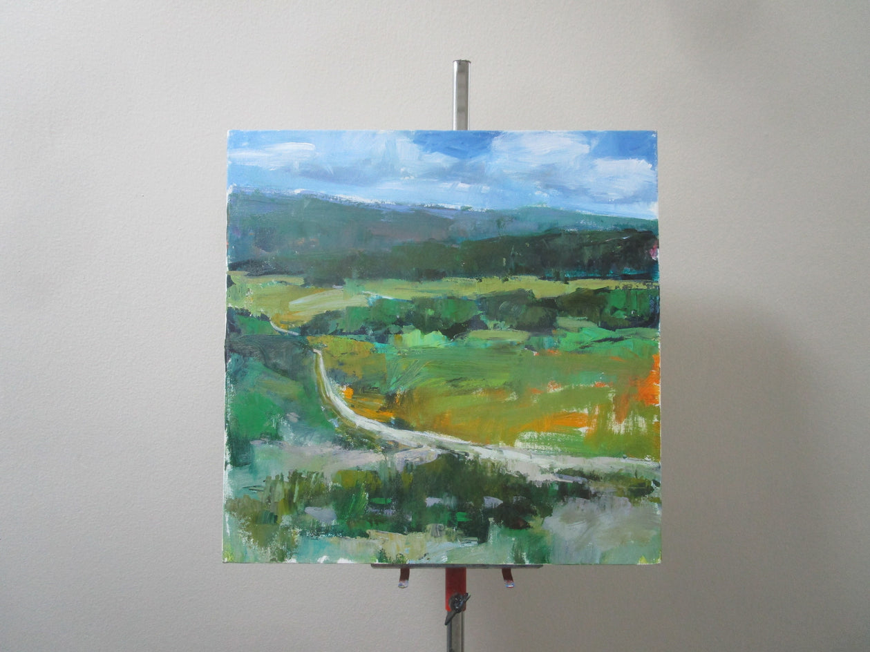 Road Through Backcountry by Janet Dyer |  Context View of Artwork 