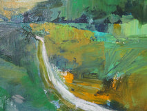 Original art for sale at UGallery.com | Road Through Backcountry by Janet Dyer | $750 | acrylic painting | 18' h x 18' w | thumbnail 4