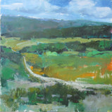 Original art for sale at UGallery.com | Road Through Backcountry by Janet Dyer | $750 | acrylic painting | 18' h x 18' w | thumbnail 1
