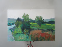 Original art for sale at UGallery.com | Roadside, Les Baux by Janet Dyer | $2,000 | acrylic painting | 24' h x 36' w | thumbnail 3