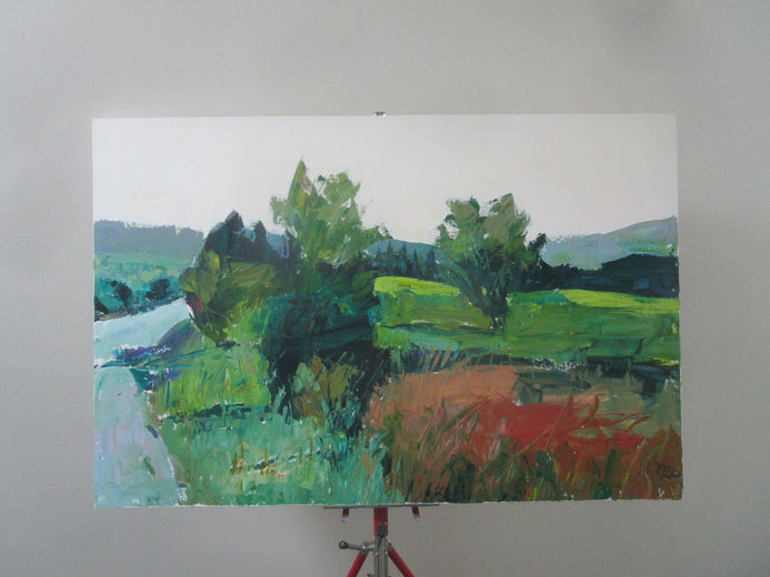Roadside, Les Baux by Janet Dyer |  Context View of Artwork 