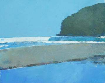 acrylic painting by Janet Dyer titled Sandbar, Hawaii