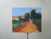 Original art for sale at UGallery.com | Side Road, France by Janet Dyer | $1,125 | acrylic painting | 20' h x 24' w | thumbnail 3