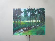 Original art for sale at UGallery.com | Stream in the Woods by Janet Dyer | $1,125 | acrylic painting | 20' h x 24' w | thumbnail 3