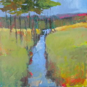 acrylic painting by Janet Dyer titled Stream
