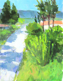 acrylic painting by Janet Dyer titled Street View