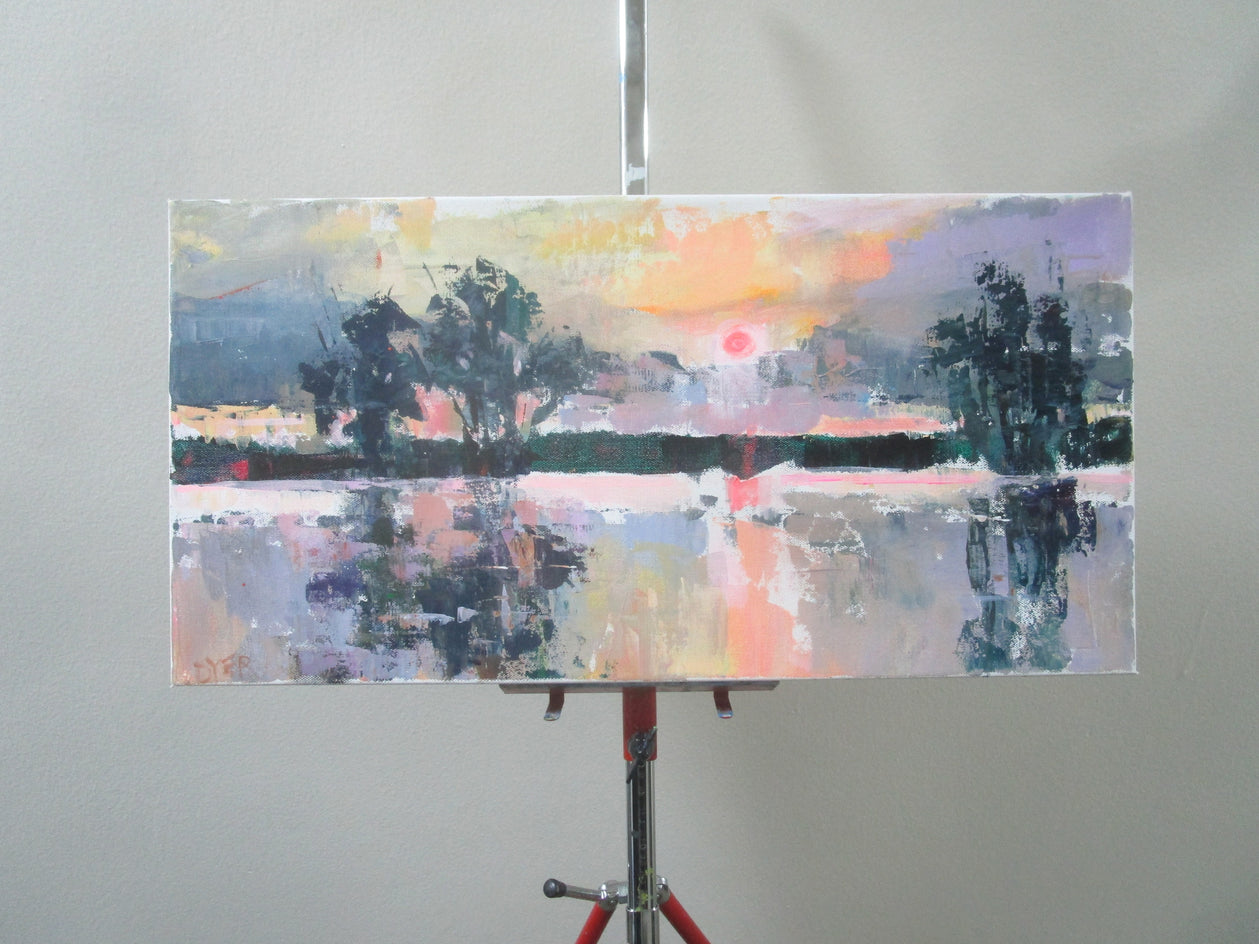 Sun on River by Janet Dyer |  Context View of Artwork 