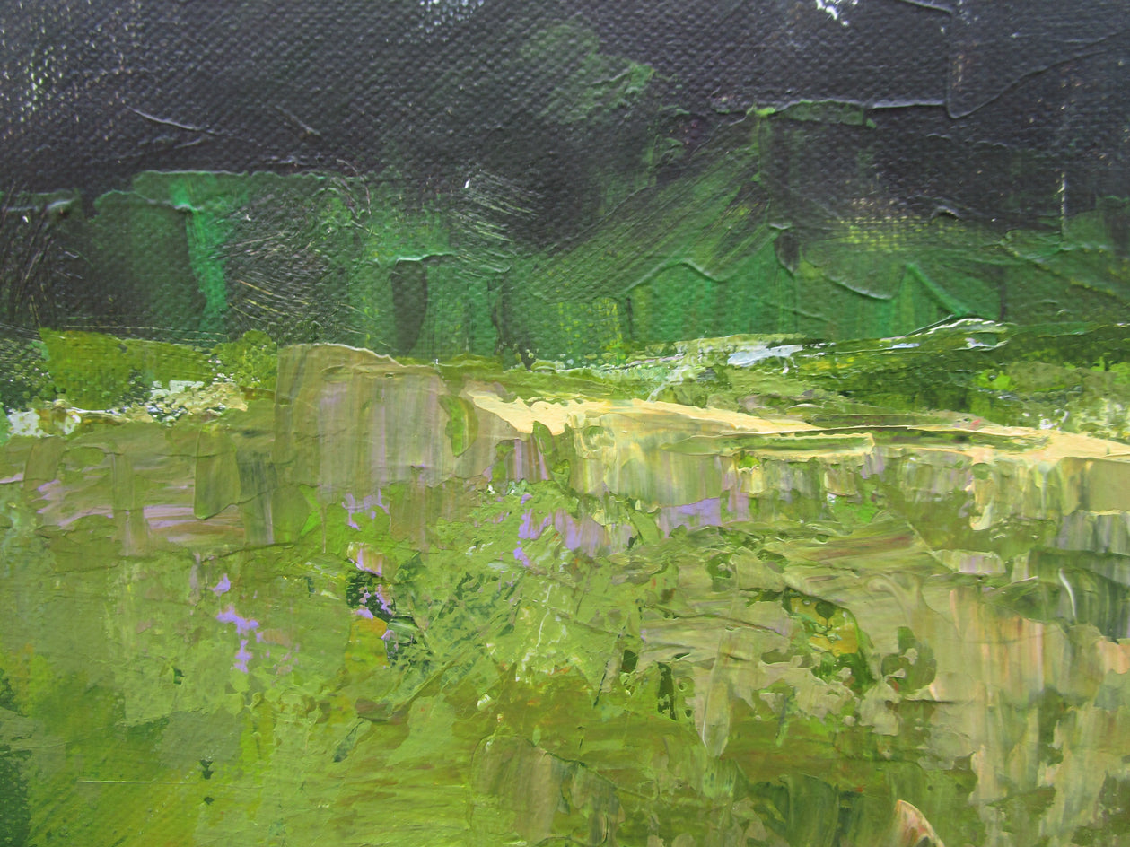 Sun on the Marsh by Janet Dyer |  Closeup View of Artwork 