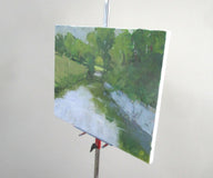 Original art for sale at UGallery.com | Sun Upstream by Janet Dyer | $625 | acrylic painting | 14' h x 18' w | thumbnail 2