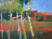 Original art for sale at UGallery.com | Sunset in the State Park by Janet Dyer | $1,175 | acrylic painting | 15' h x 30' w | thumbnail 4