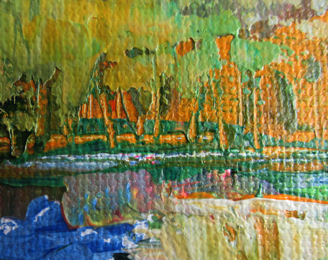The River Below by Janet Dyer |   Closeup View of Artwork 