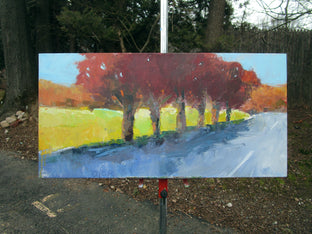 Tree Row, Autumn by Janet Dyer |  Context View of Artwork 