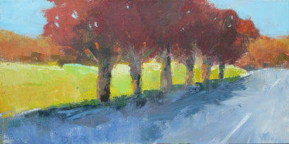 Tree Row, Autumn by Janet Dyer | Artwork Main Image