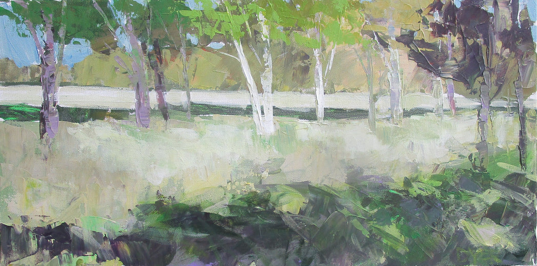 Tree Row by Field by Janet Dyer |  Artwork Main Image 