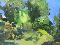 Original art for sale at UGallery.com | View Across the River by Janet Dyer | $1,150 | acrylic painting | 20' h x 24' w | thumbnail 4