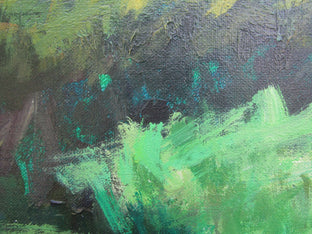 Vineyard by the House by Janet Dyer |   Closeup View of Artwork 