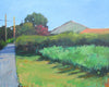 Original art for sale at UGallery.com | Vineyard by the House by Janet Dyer | $1,625 | acrylic painting | 24' h x 30' w | thumbnail 1