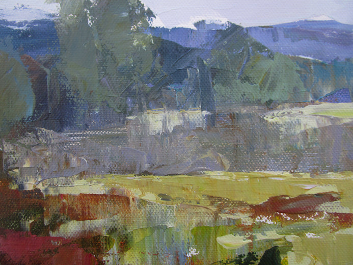 Warwick Field by Janet Dyer |   Closeup View of Artwork 
