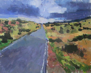 acrylic painting by Janet Dyer titled Western Highway