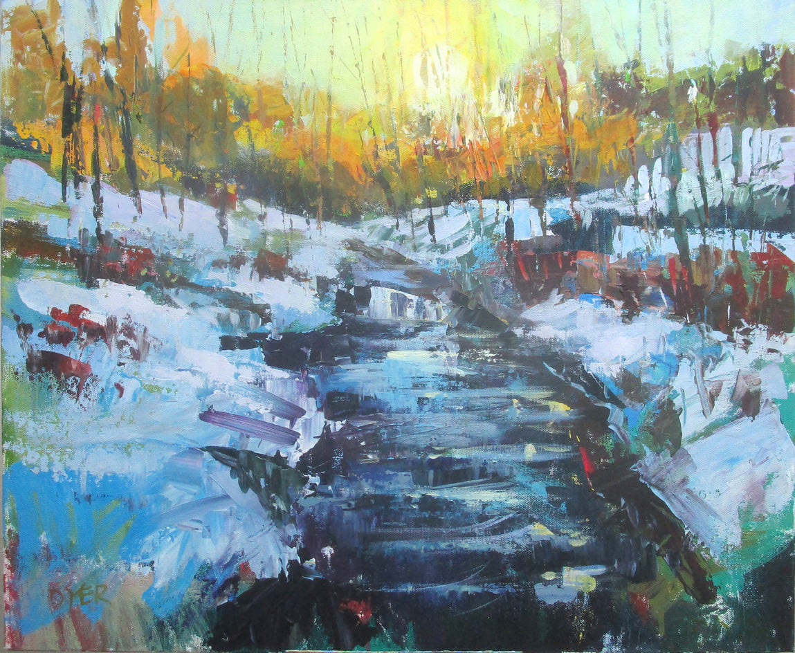 Winter Brook by Janet Dyer |  Artwork Main Image 