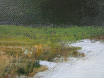 Original art for sale at UGallery.com | Winter Marsh by Janet Dyer | $700 | acrylic painting | 12' h x 24' w | thumbnail 4