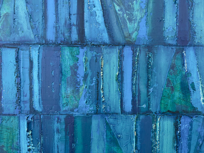 Into the Blue by Janet Hamilton |   Closeup View of Artwork 