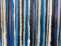 Original art for sale at UGallery.com | Blue Triple Stripes by Janet Hamilton | $950 | oil painting | 20' h x 20' w | thumbnail 4