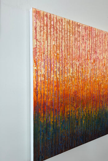 Ember Horizon by Janet Hamilton |  Side View of Artwork 