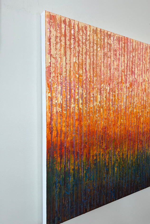Ember Horizon by Janet Hamilton |  Side View of Artwork 