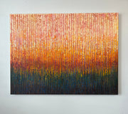 Original art for sale at UGallery.com | Ember Horizon by Janet Hamilton | $2,775 | oil painting | 30' h x 40' w | thumbnail 3