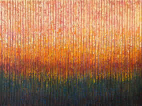 Original art for sale at UGallery.com | Ember Horizon by Janet Hamilton | $2,775 | oil painting | 30' h x 40' w