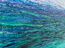 Original art for sale at UGallery.com | Open Blue by Janet Hamilton | $1,575 | oil painting | 30' h x 24' w | thumbnail 4