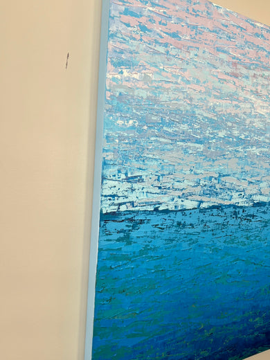 Quiet Horizon by Janet Hamilton |  Side View of Artwork 