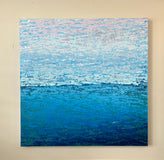 Original art for sale at UGallery.com | Quiet Horizon by Janet Hamilton | $2,900 | oil painting | 36' h x 36' w | thumbnail 3
