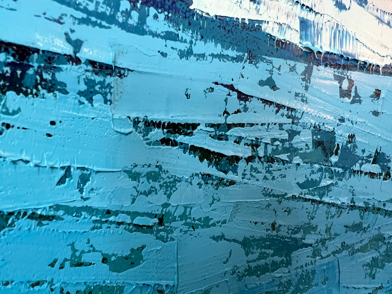 Quiet Horizon by Janet Hamilton |  Closeup View of Artwork 