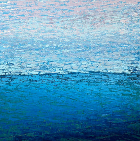 Original art for sale at UGallery.com | Quiet Horizon by Janet Hamilton | $2,900 | oil painting | 36' h x 36' w
