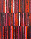 Original art for sale at UGallery.com | Red/Black Triple Stripes by Janet Hamilton | $1,575 | oil painting | 30' h x 24' w | thumbnail 1