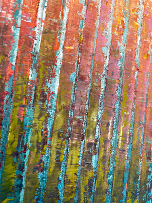 Spring Garden by Janet Hamilton |   Closeup View of Artwork 