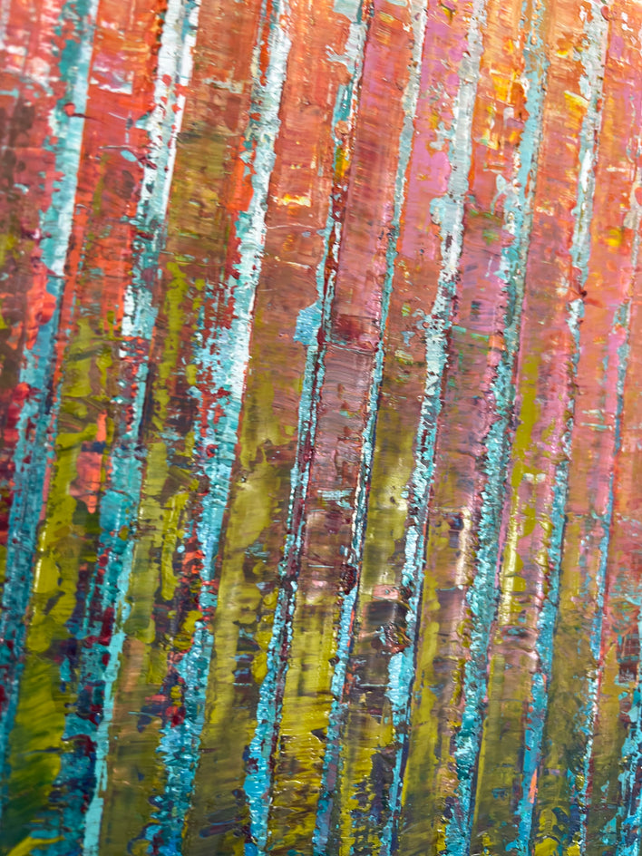 Spring Garden by Janet Hamilton |  Closeup View of Artwork 