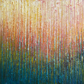 oil painting by Janet Hamilton titled Spring Garden