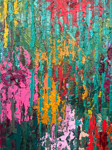 Wild Bloom by Janet Hamilton |   Closeup View of Artwork 
