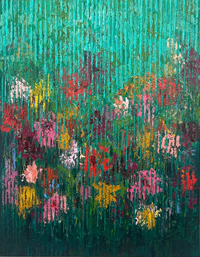 Original art for sale at UGallery.com | Wild Bloom by Janet Hamilton | $1,375 | oil painting | 28' h x 22' w
