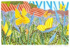 Original art for sale at UGallery.com | Butterflies in Spring by Javier Ortas | $1,400 | acrylic painting | 14' h x 19.5' w | thumbnail 3