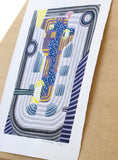 Original art for sale at UGallery.com | A Limousine by Javier Ortas | $1,900 | watercolor painting | 27.5' h x 19.5' w | thumbnail 2