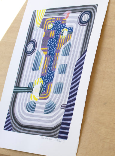 A Limousine by Javier Ortas |  Side View of Artwork 
