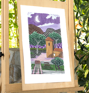 Nocturne with Hermitage by Javier Ortas |  Context View of Artwork 