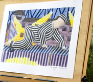 Original art for sale at UGallery.com | The Escape by Javier Ortas | $1,400 | watercolor painting | 14' h x 19.5' w | thumbnail 2